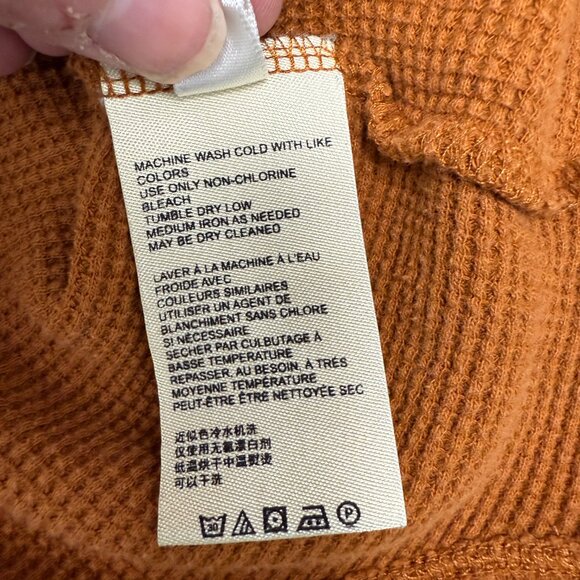 Women's MAEVE Eliza Henley Babydoll Thermal Tunic Gold- Size XS - Picture 7 of 8